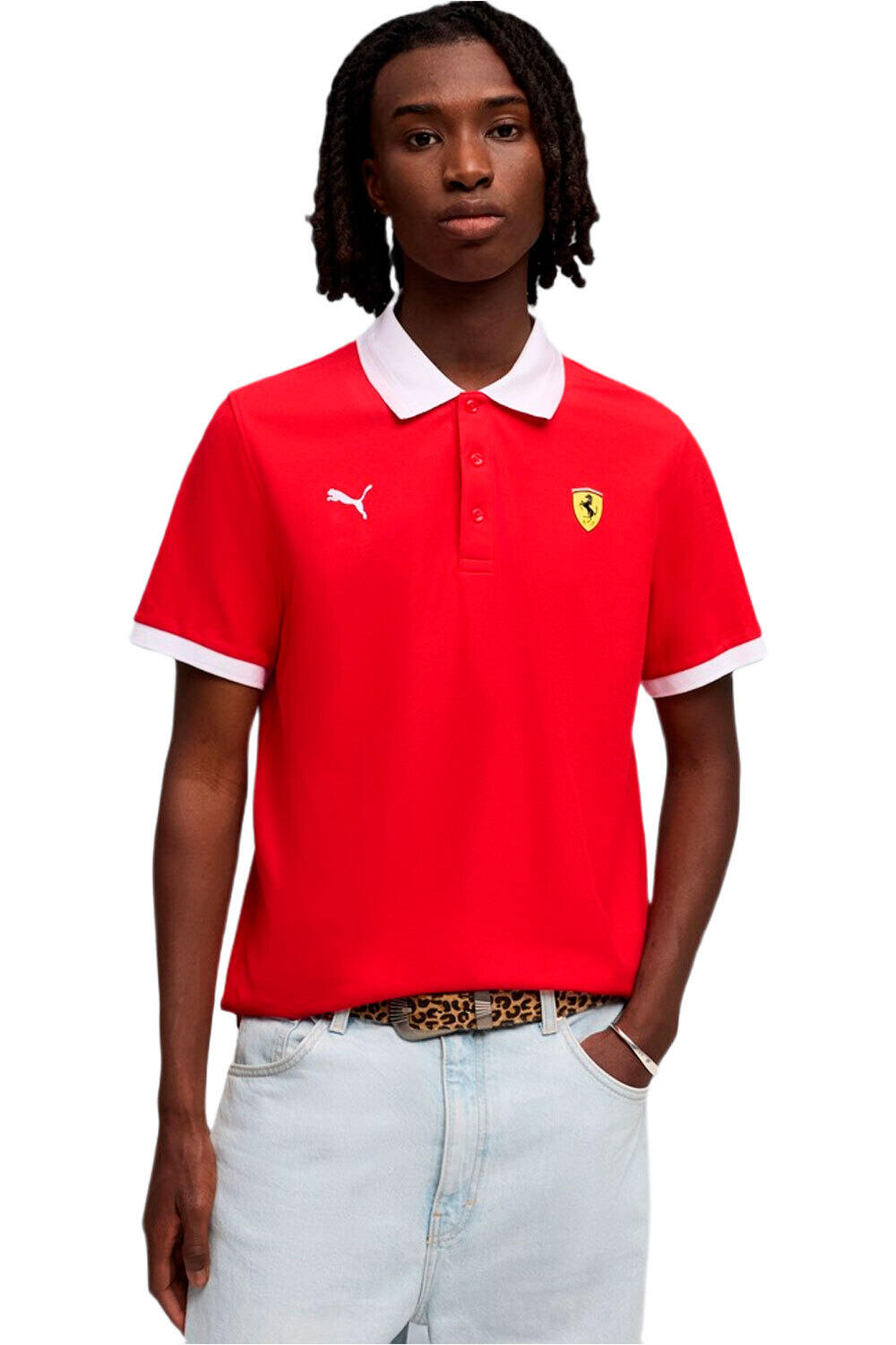 Puma polo manga corta hombre Ferrari Piquet Polo vista frontal