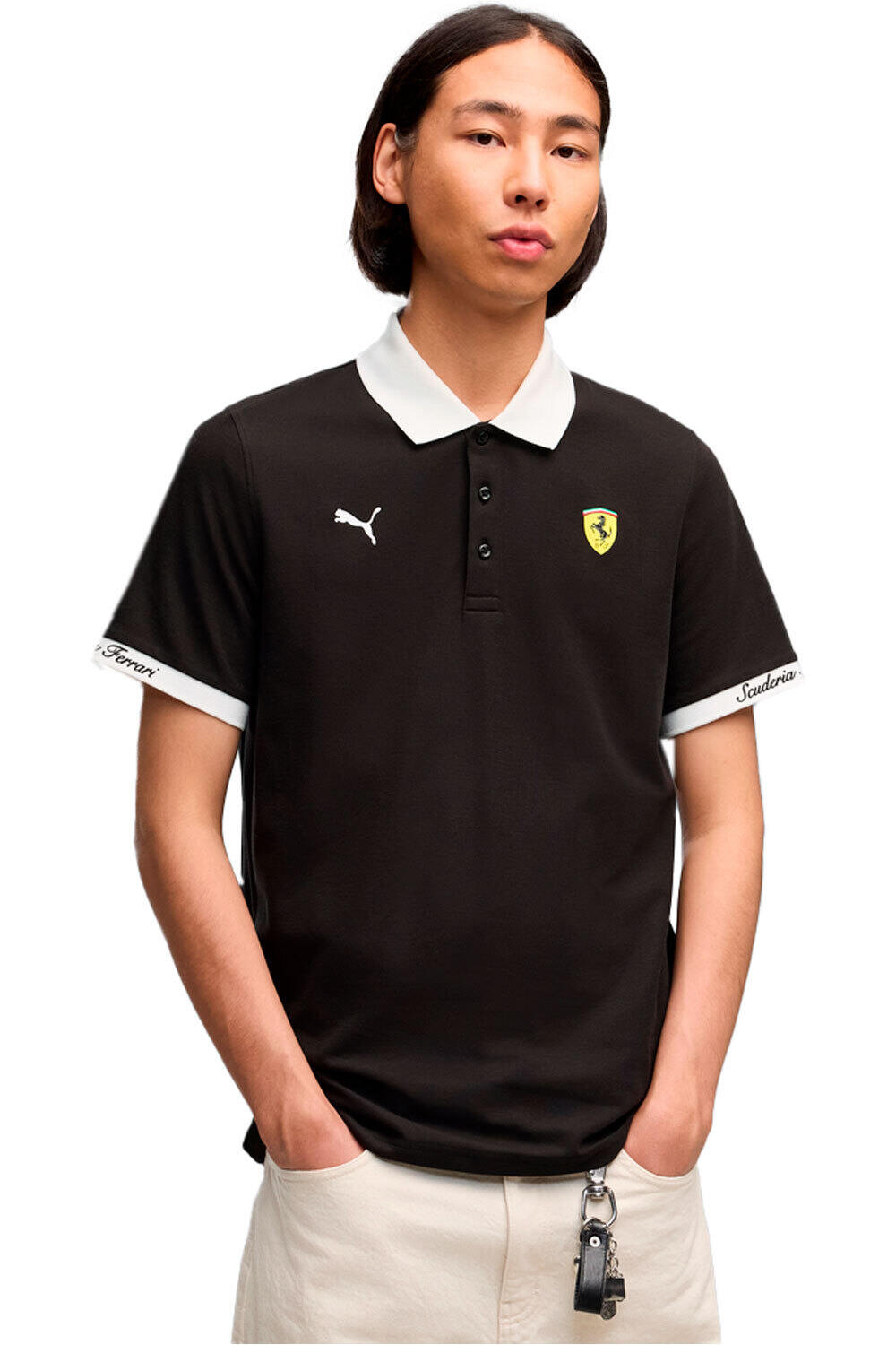 Puma polo manga corta hombre Ferrari Piquet Polo vista frontal