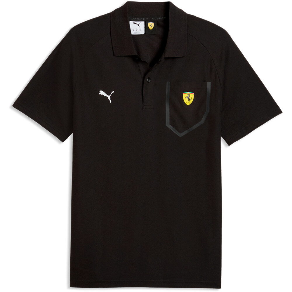 Puma polo manga corta hombre Ferrari Tech POLO vista detalle