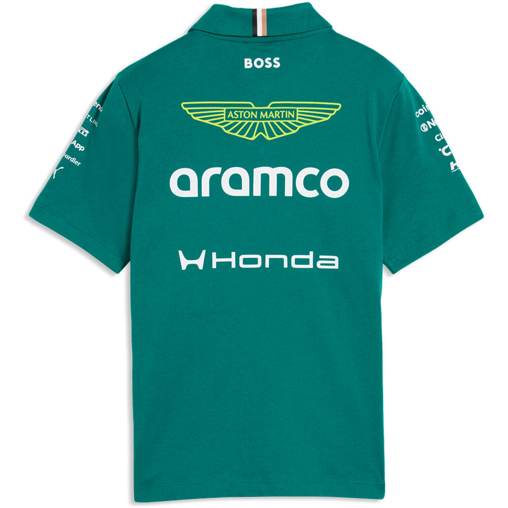 Puma polo manga corta niño AMF1 Replica Polo Ki vista trasera