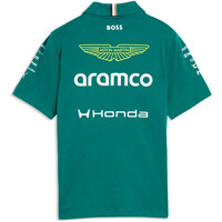 Puma polo manga corta niño AMF1 Replica Polo Ki vista trasera