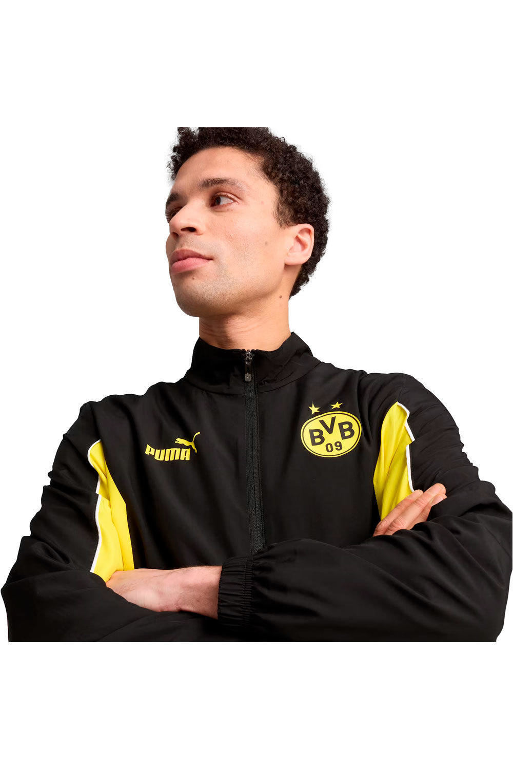 Puma sudadera entrenamiento fútbol BORUSSIA.D 25 ftblARCHIVE Jacket vista detalle