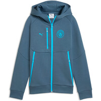 Puma sudadera entrenamiento fútbol niño MCFC PUMATECH FZ Hoo 03