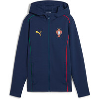 Puma sudadera entrenamiento fútbol niño PORTUGAL 25 Casuals Hooded Jacket Jr vista frontal