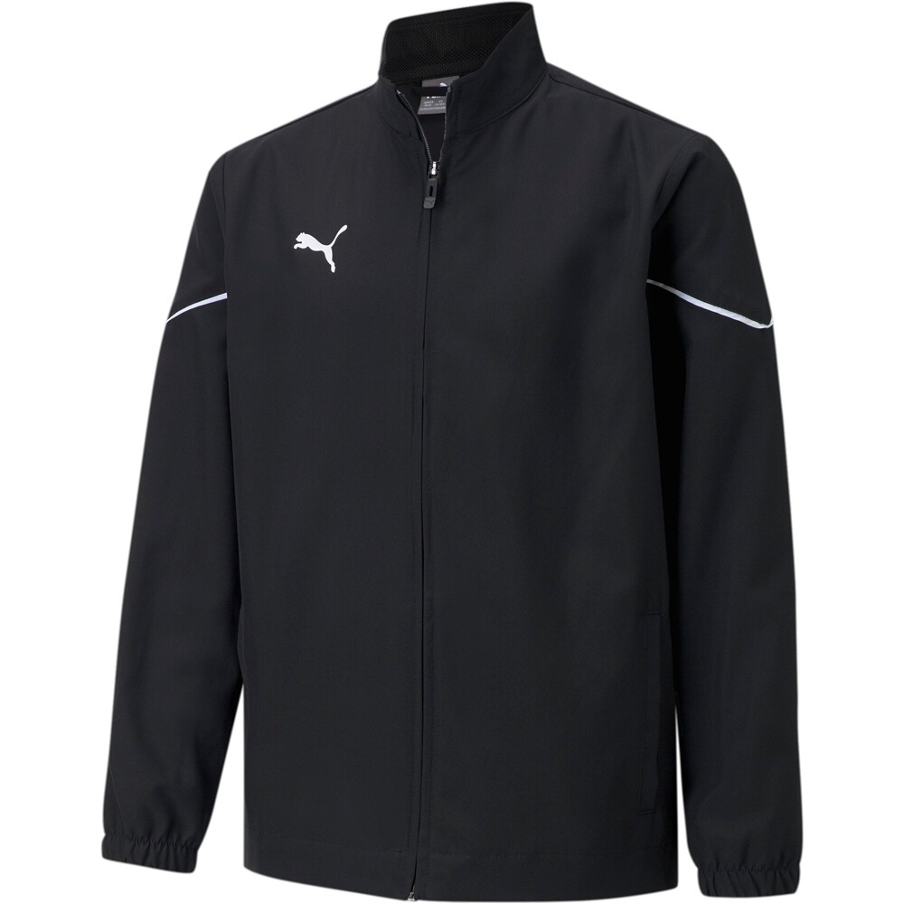 Puma sudadera entrenamiento fútbol niño teamRISE Sideline Jacket Jr vista frontal