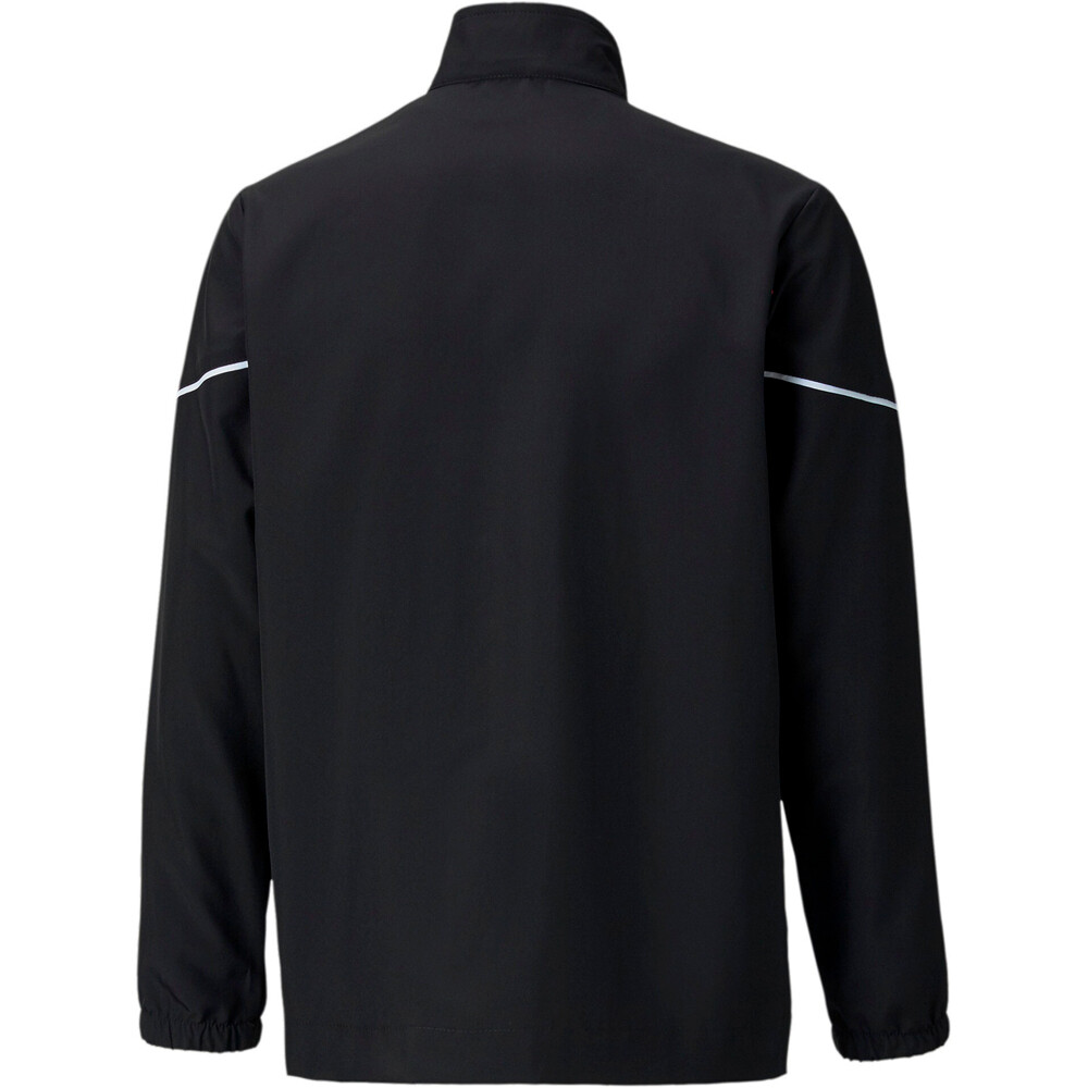 Puma sudadera entrenamiento fútbol niño teamRISE Sideline Jacket Jr vista trasera