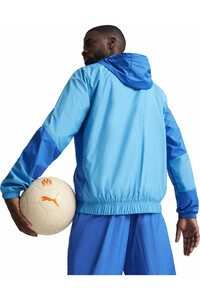 Puma sudadera entrenamiento fútbol OM Prematch Woven Jacket vista trasera