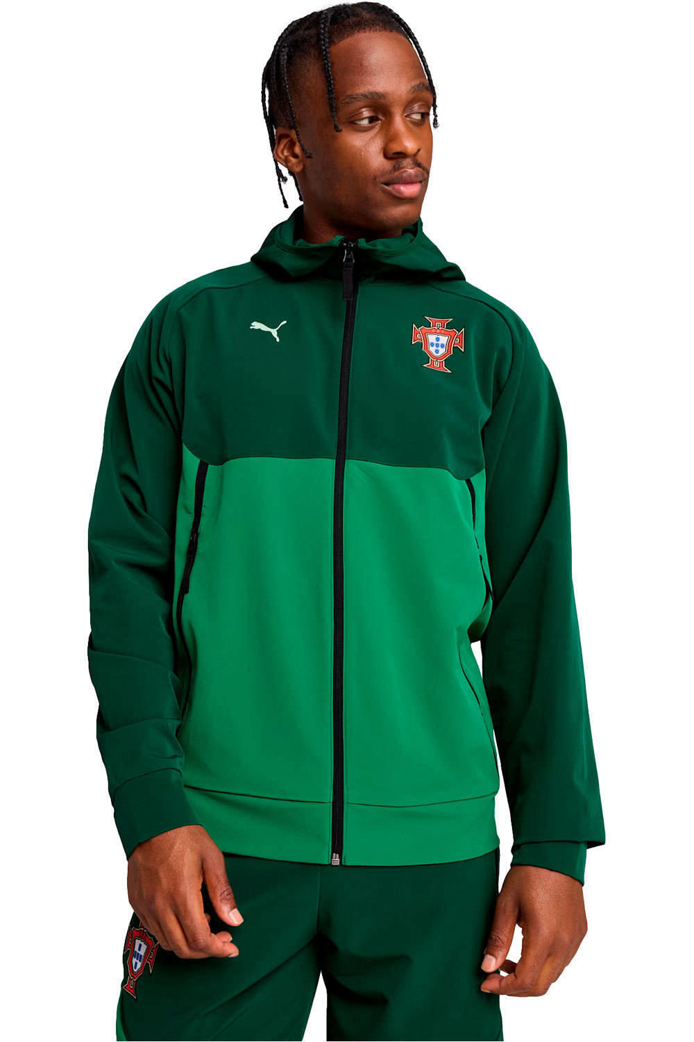 Puma sudadera entrenamiento fútbol PORTUGAL 25 PUMATECH Track Jacket WV vista frontal