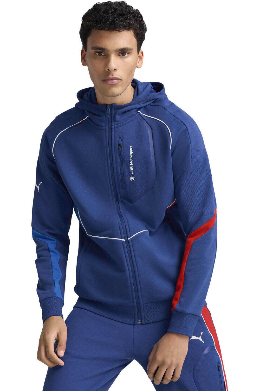 Puma sudadera hombre BMW MMS  HOODED SWEAT JACKET vista frontal