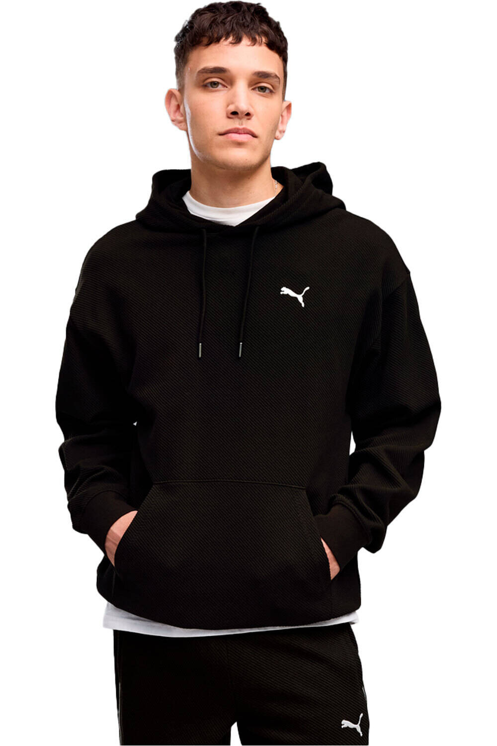 Puma sudadera hombre ESS ELEVATED Relaxed vista frontal