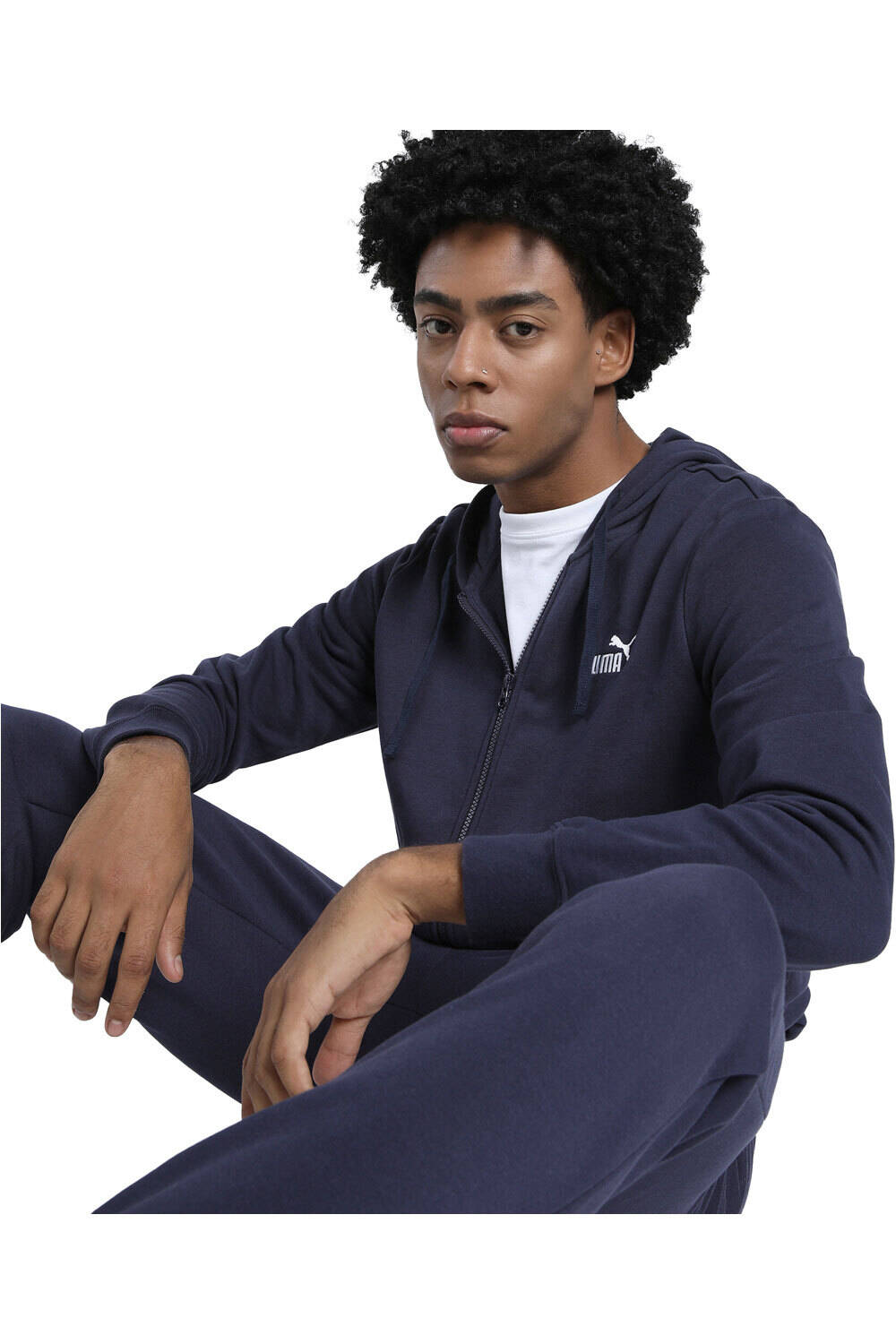 Puma sudadera hombre ESS No. 1 Logo Full-Zip Hoodie TR vista frontal