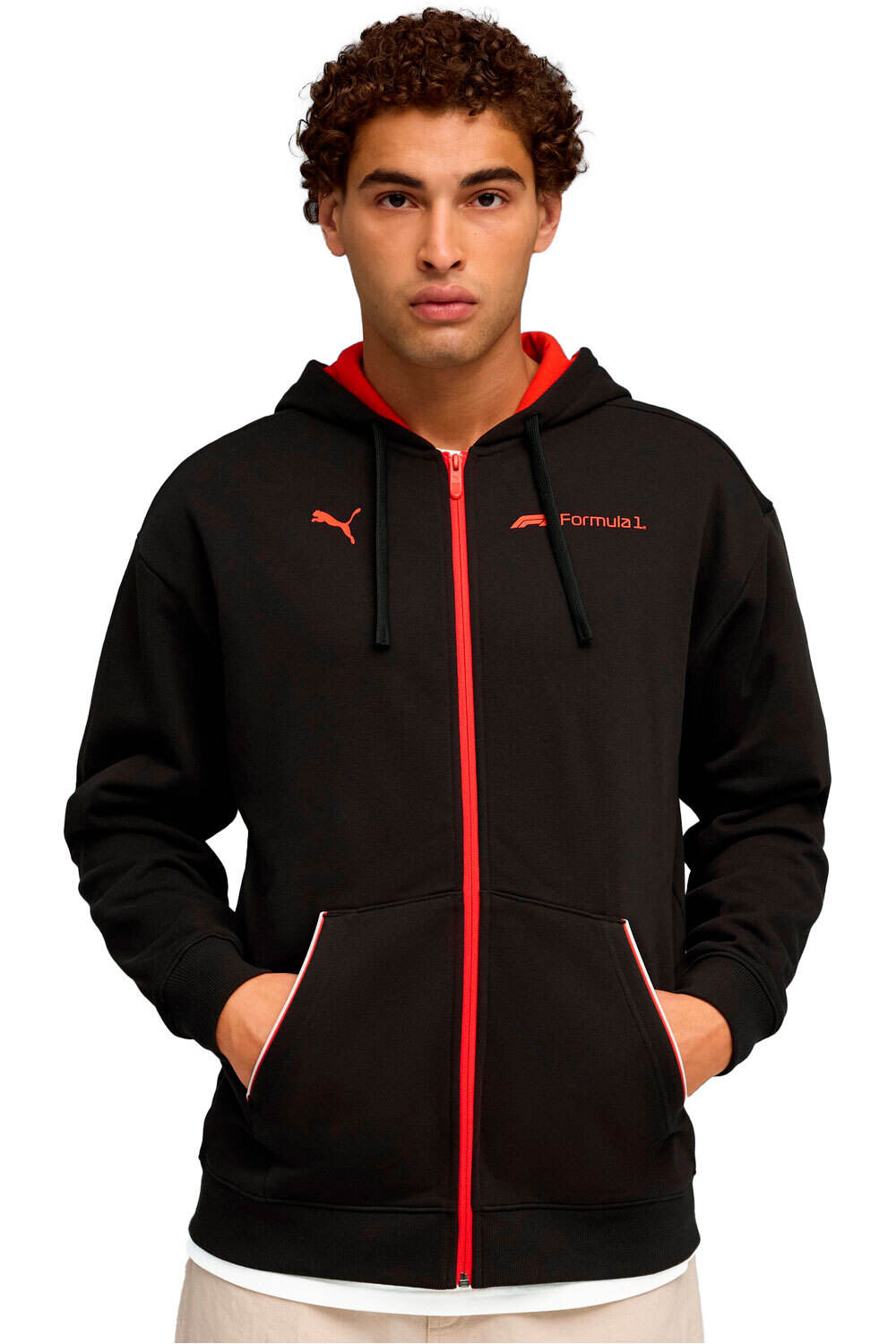 Puma sudadera hombre F1 Essential+ Fullzi vista frontal
