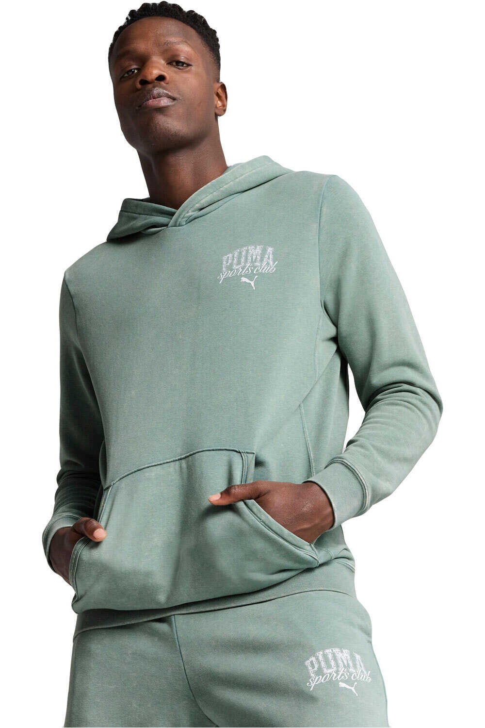 Puma sudadera hombre PUMA CLASS Washed Hoodie TR vista frontal