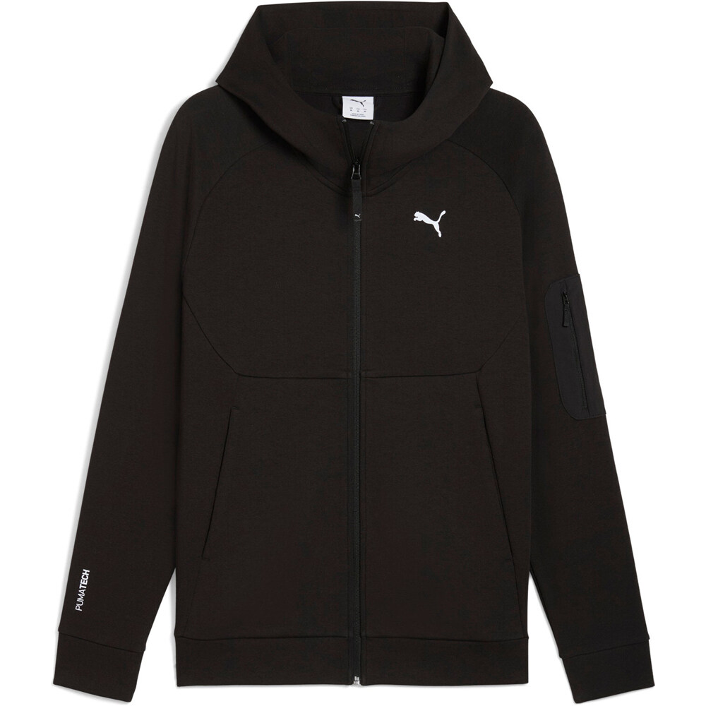 Puma sudadera hombre PUMATECH FZ Hoodie vista frontal