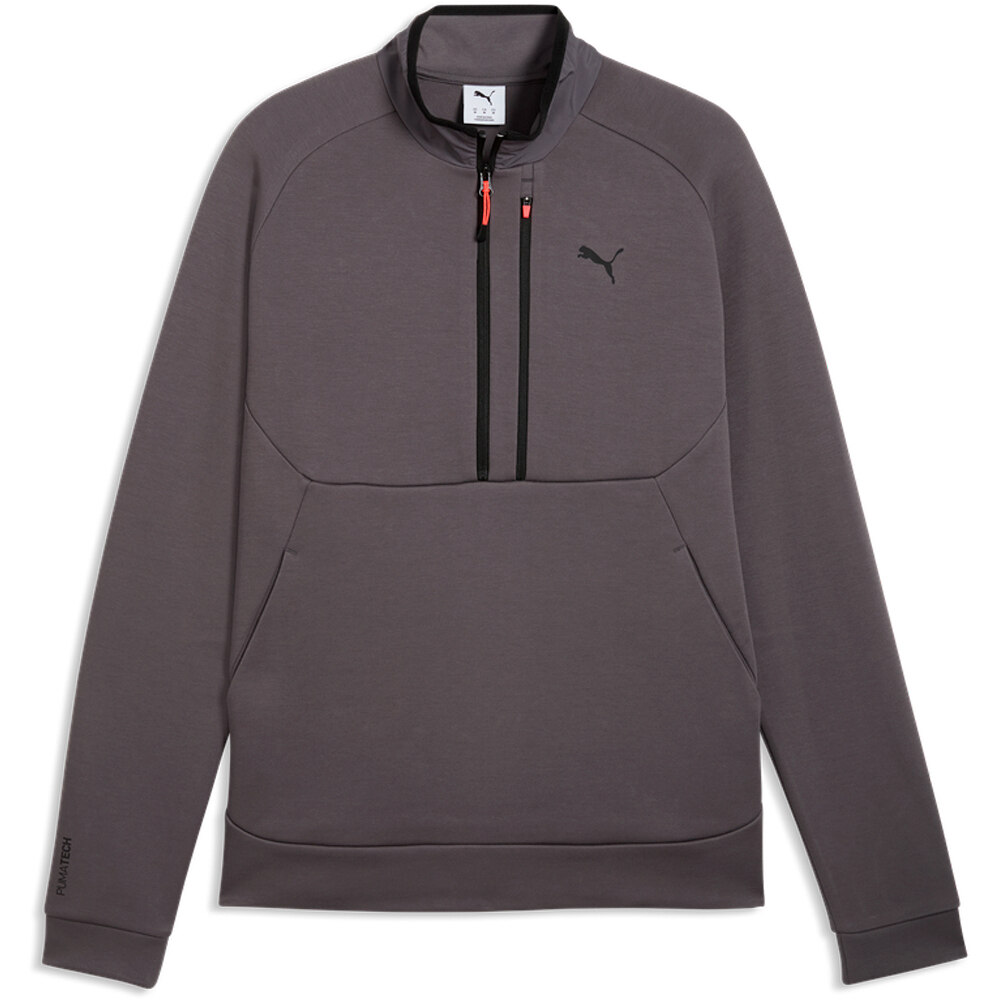 Puma sudadera hombre PUMATECH Half Zip DK vista detalle