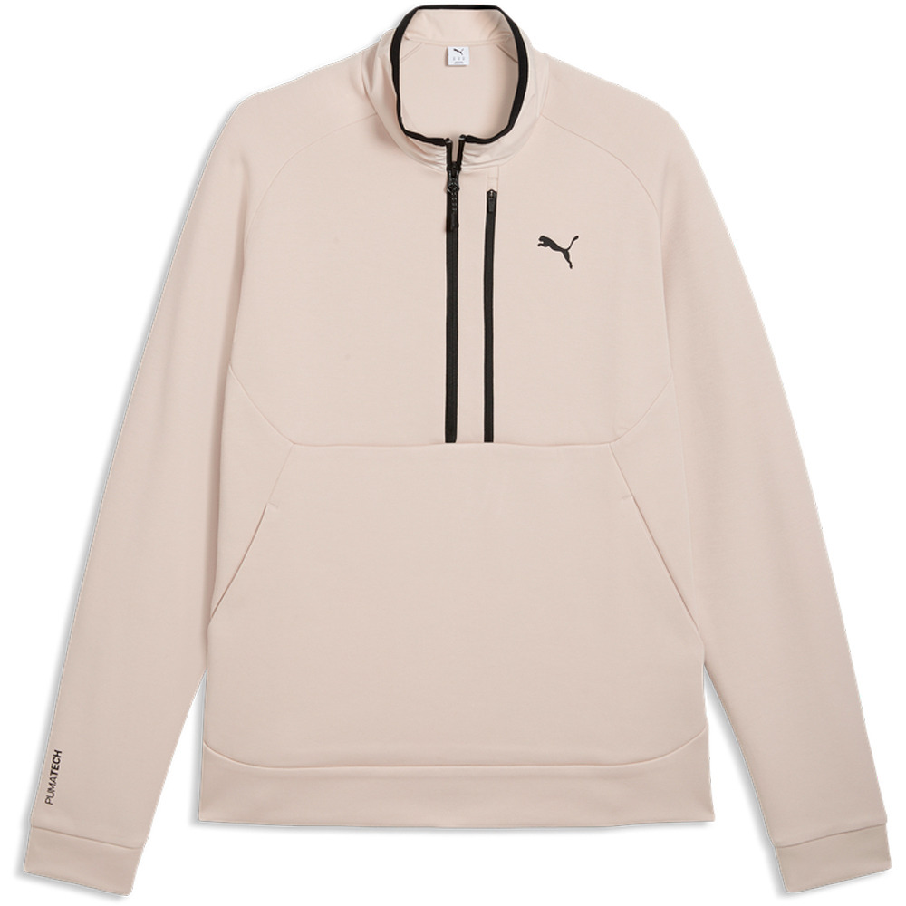 Puma sudadera hombre PUMATECH Half Zip DK vista detalle