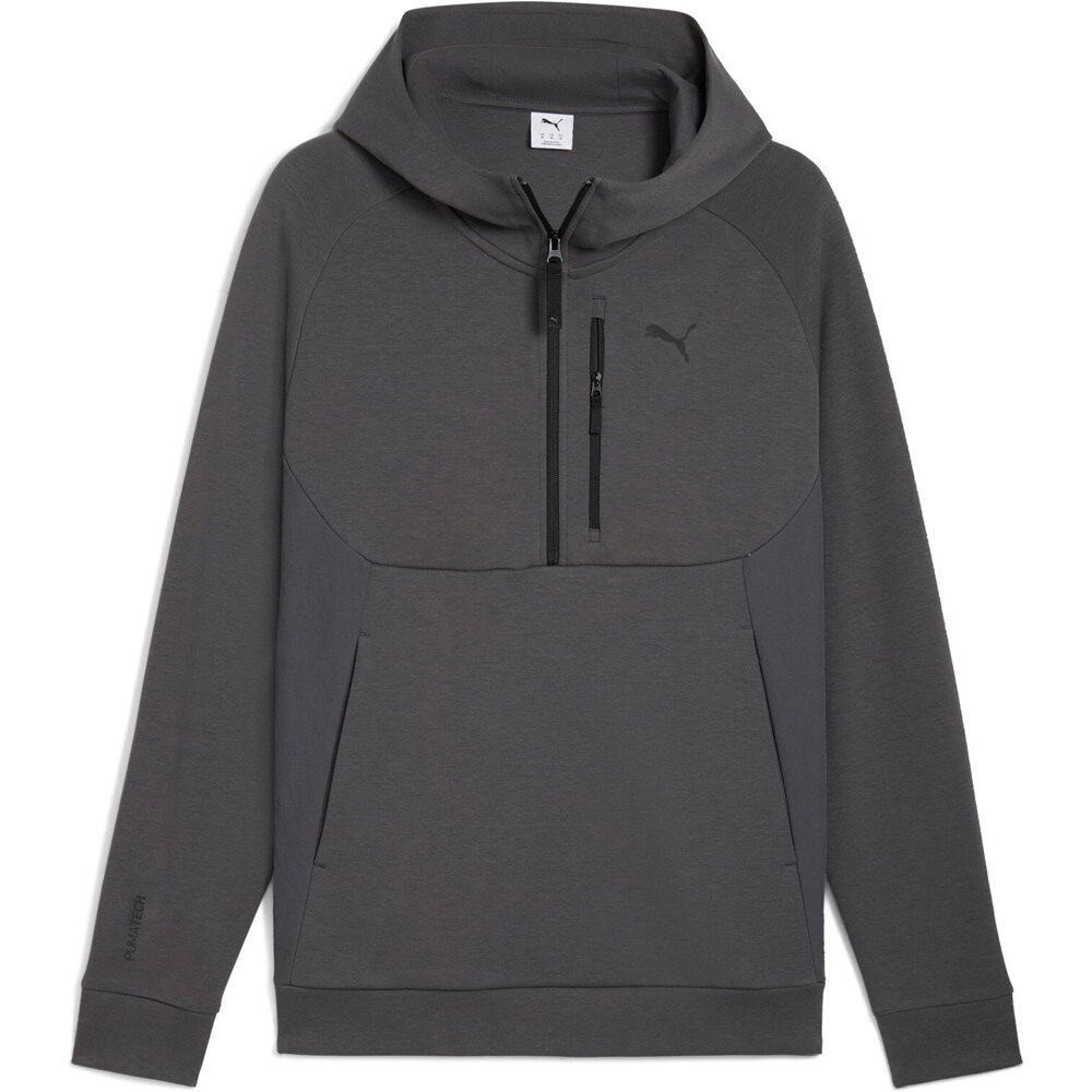 Puma sudadera hombre PUMATECH Half Zip Ho vista frontal