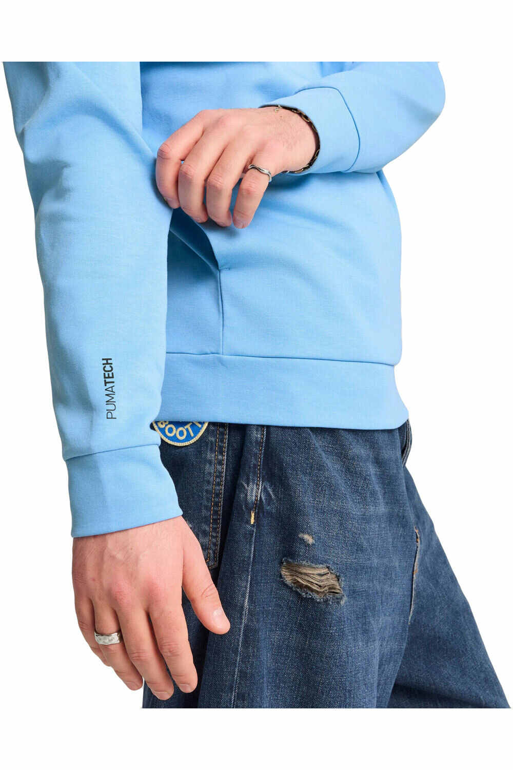 Puma sudadera hombre PUMATECH Hoodie DK vista detalle