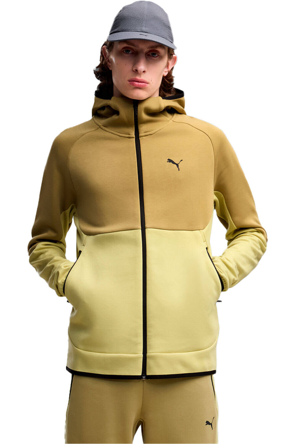 Puma sudadera hombre PUMATECH Slim Elevat vista frontal