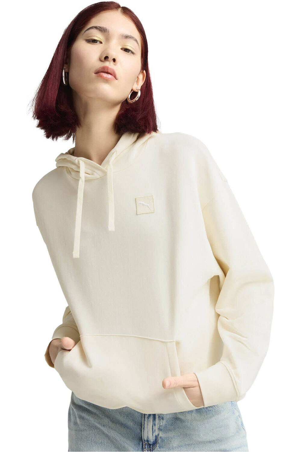 Puma sudadera mujer ESS ELEVATED Comfort vista frontal