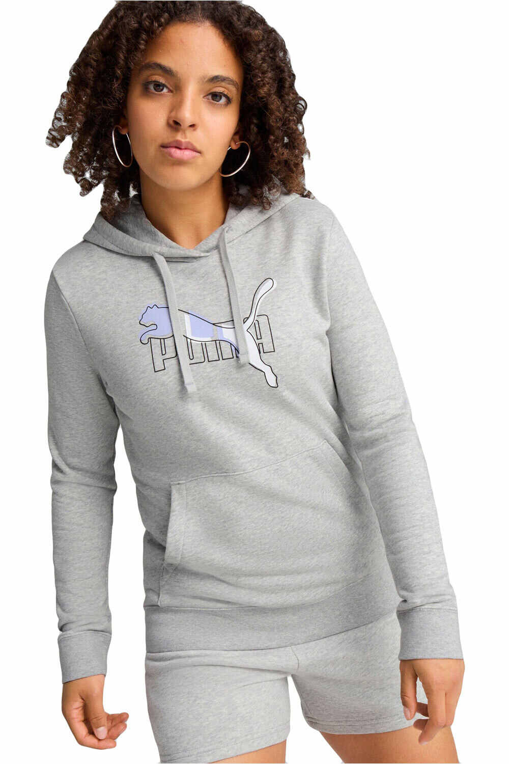 Puma sudadera mujer ESS LOGO LAB Hoodie TR vista frontal