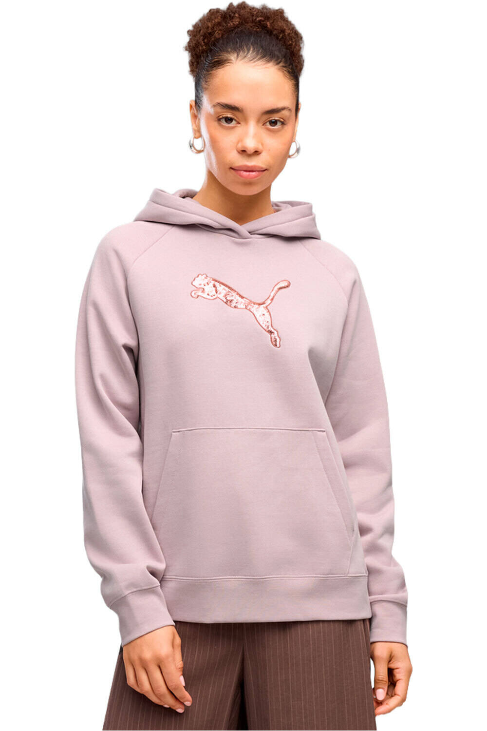 Puma sudadera mujer ESS SEQUINS Standard vista frontal