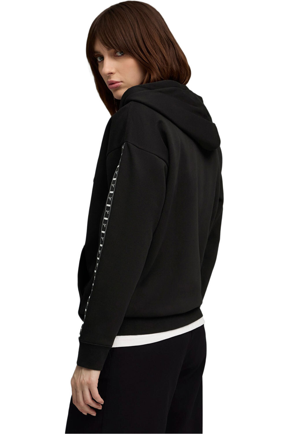 Puma sudadera mujer ESS TAPE Relaxed Ful vista trasera