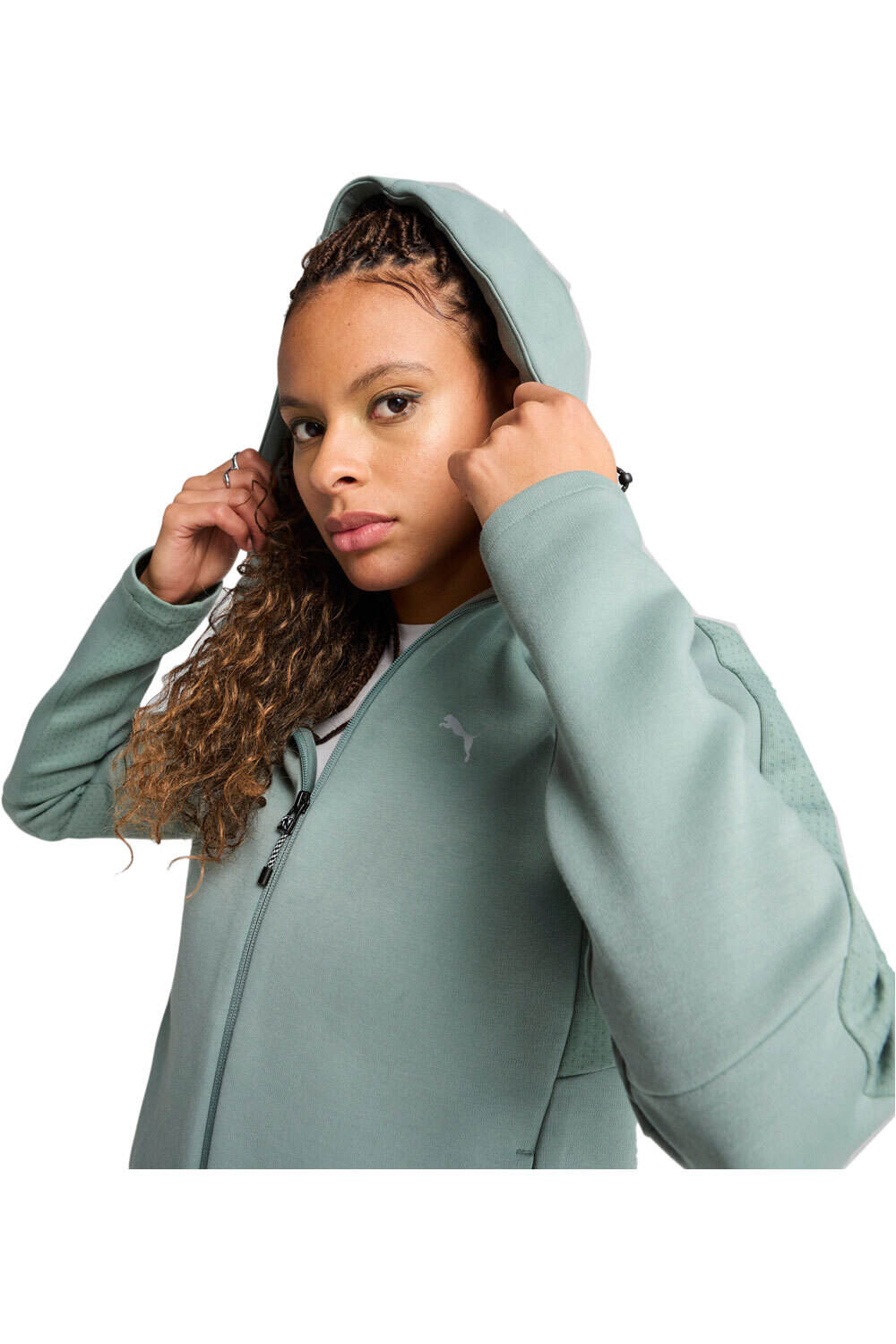 Puma sudadera mujer EVOSTRIPE Full-Zip H vista detalle