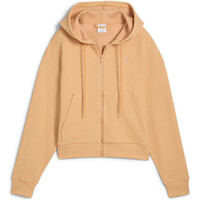 Puma sudadera mujer HER Comfort Crop Full-Zip Hoodie vista frontal