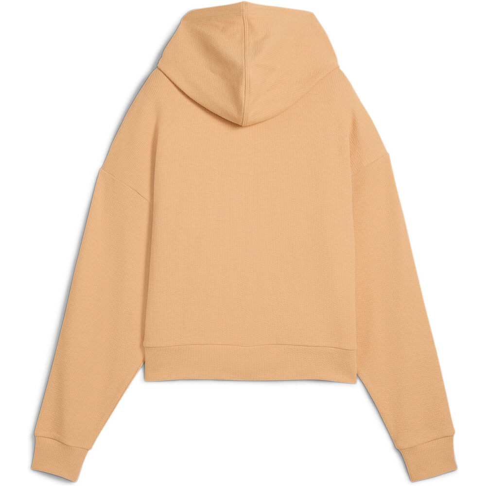 Puma sudadera mujer HER Comfort Crop Full-Zip Hoodie vista trasera