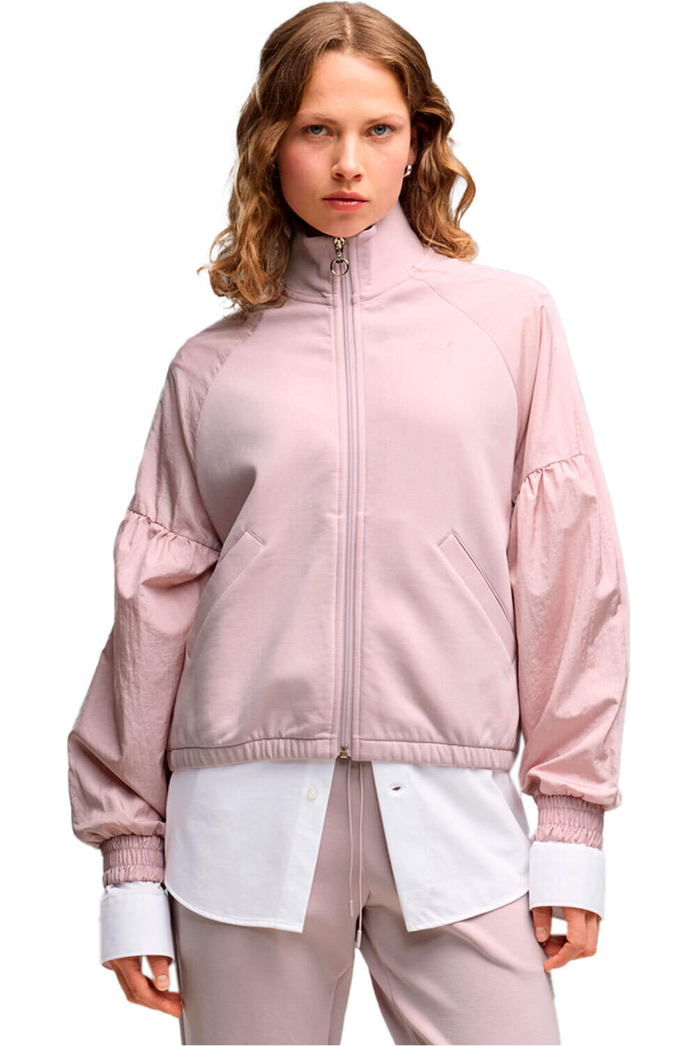 Puma sudadera mujer HER Full-Zip Relaxed vista frontal