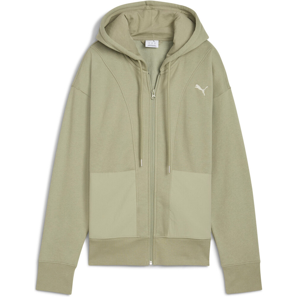 Puma sudadera mujer HER Relaxed Full-Zip vista detalle