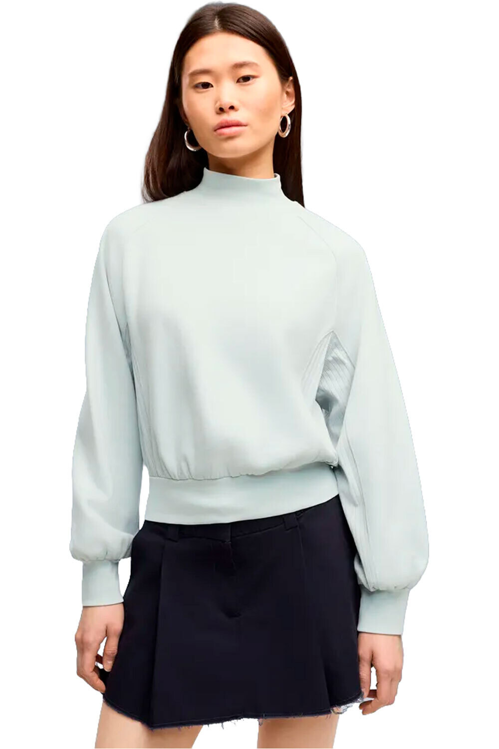 Puma sudadera mujer HER Relaxed Mock Nec vista frontal