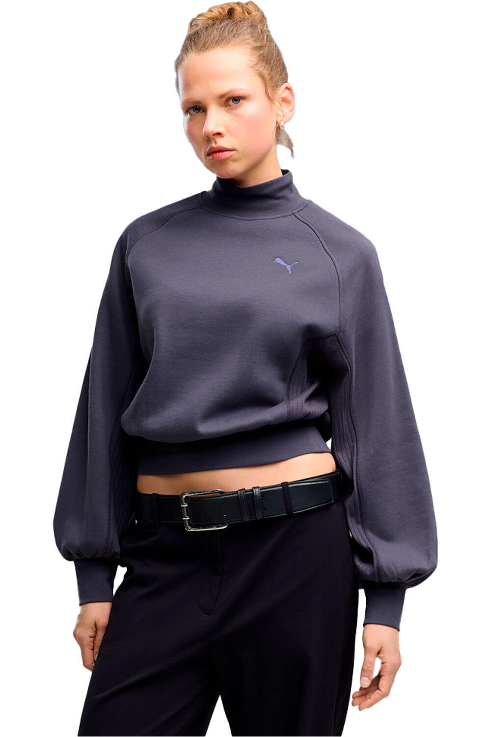Puma sudadera mujer HER Relaxed Mock Nec vista frontal