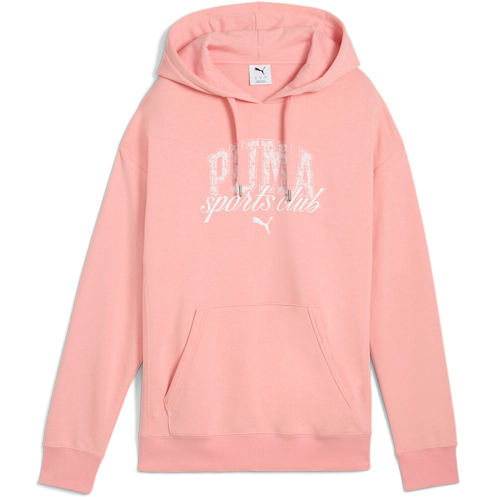Puma sudadera mujer PUMA CLASS Relaxed Hoodie TR vista frontal