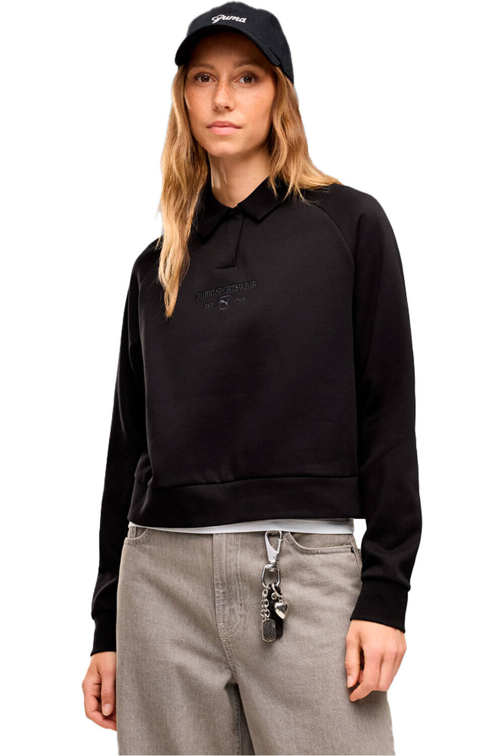 Puma sudadera mujer PUMA CLASS Relaxed L vista frontal