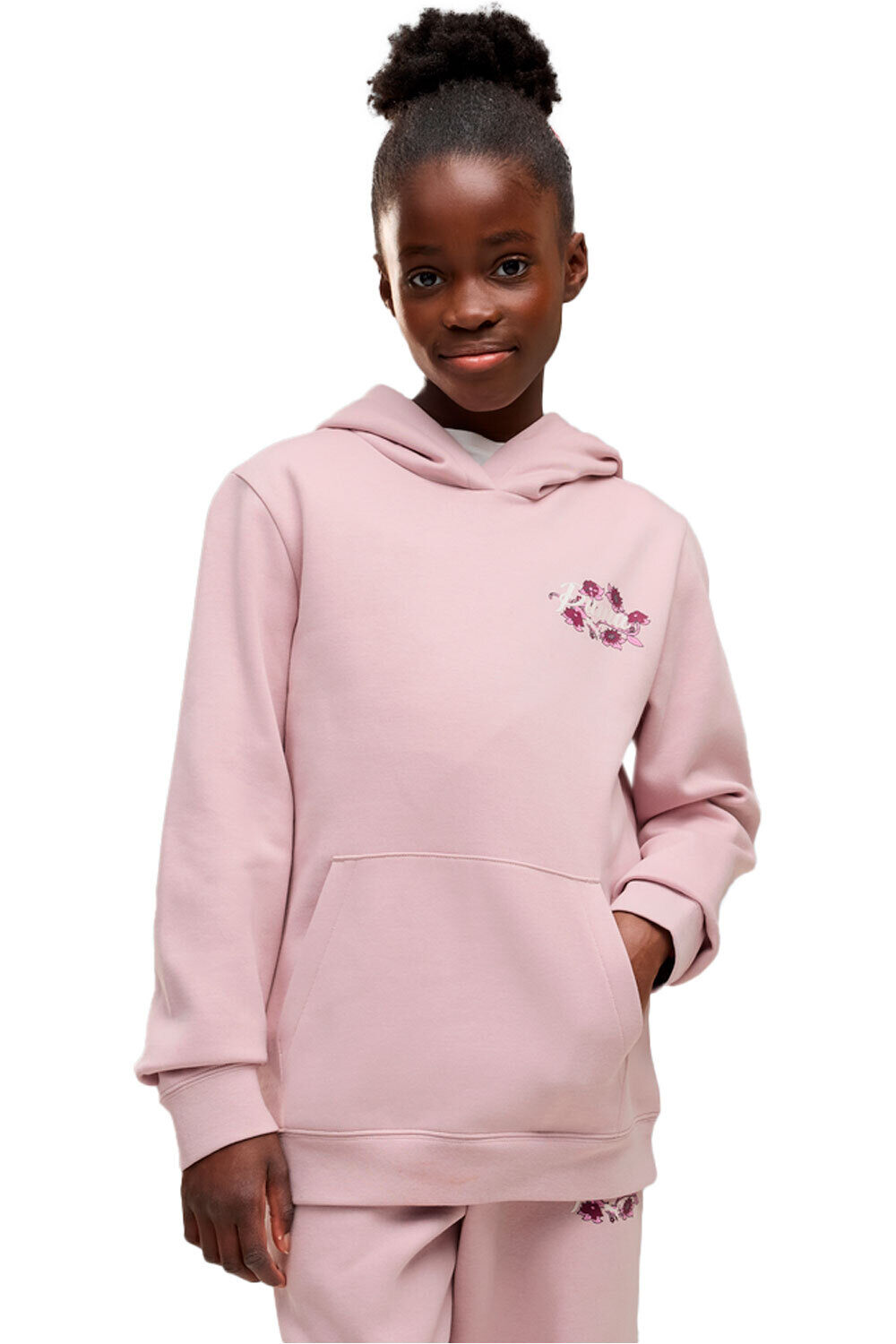 Puma sudadera niña ESS NATURE 2.0 Graph vista frontal