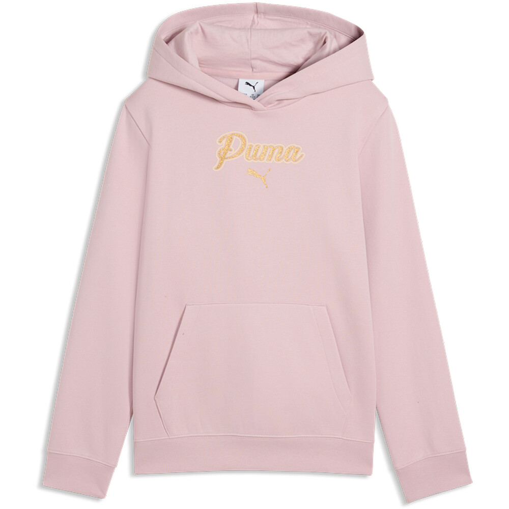 Puma sudadera niña ESS SCRIPT Glitter H vista detalle