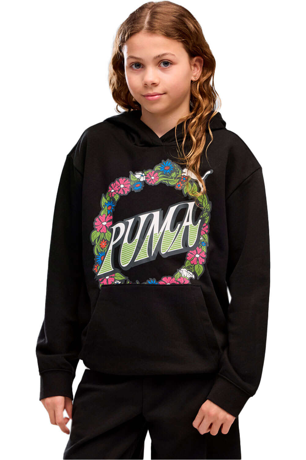 Puma sudadera niña MID90s Relaxed Graph vista frontal