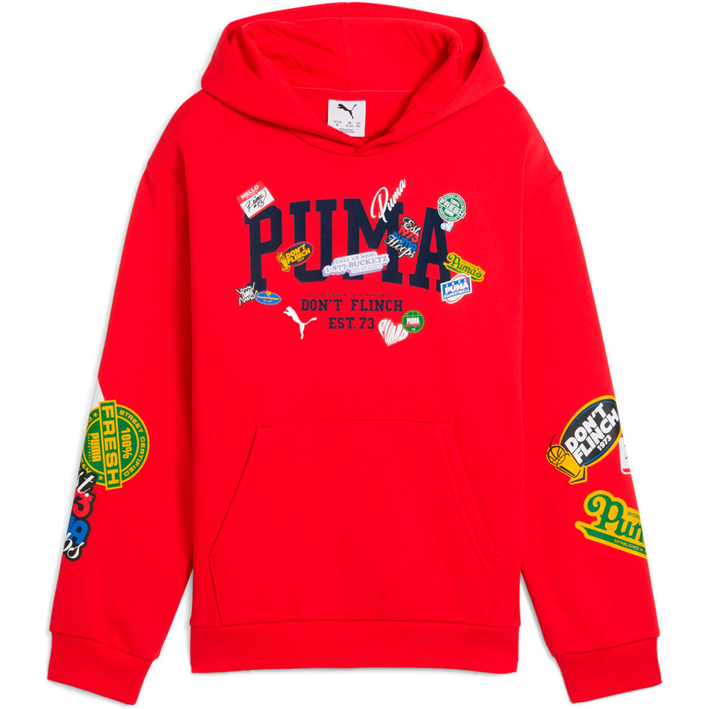 Puma sudadera niño BASKETBALL HOOPERHOT vista detalle