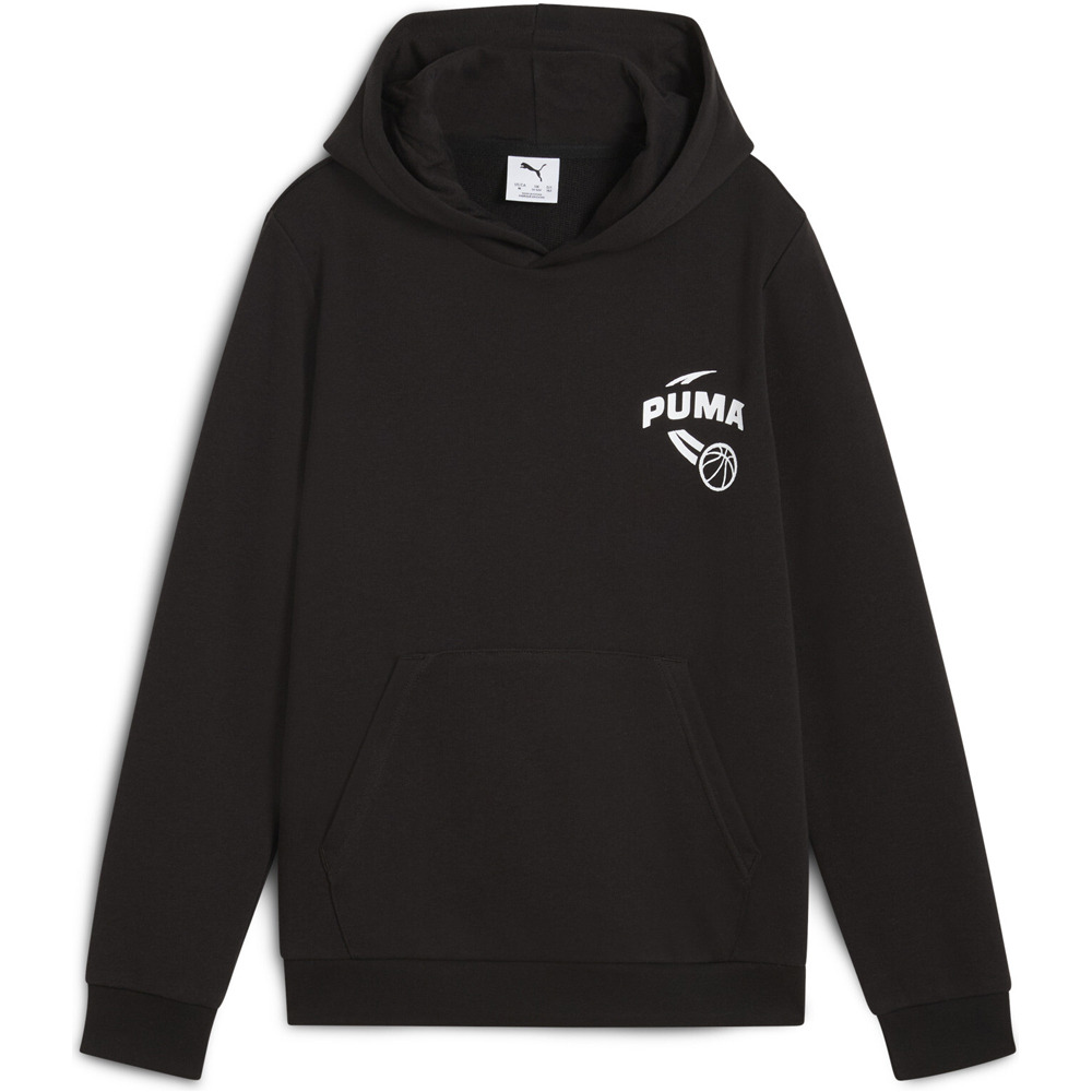Puma sudadera niño BASKETBALL Posterize Hoodie TR B vista detalle