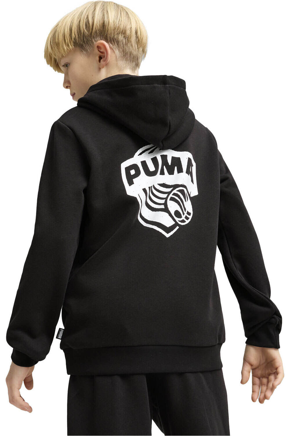 Puma sudadera niño BASKETBALL Posterize Hoodie TR B vista trasera
