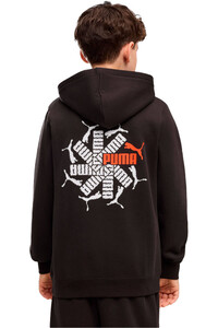 Puma sudadera niño ESS LOGO LAB Brand B vista trasera