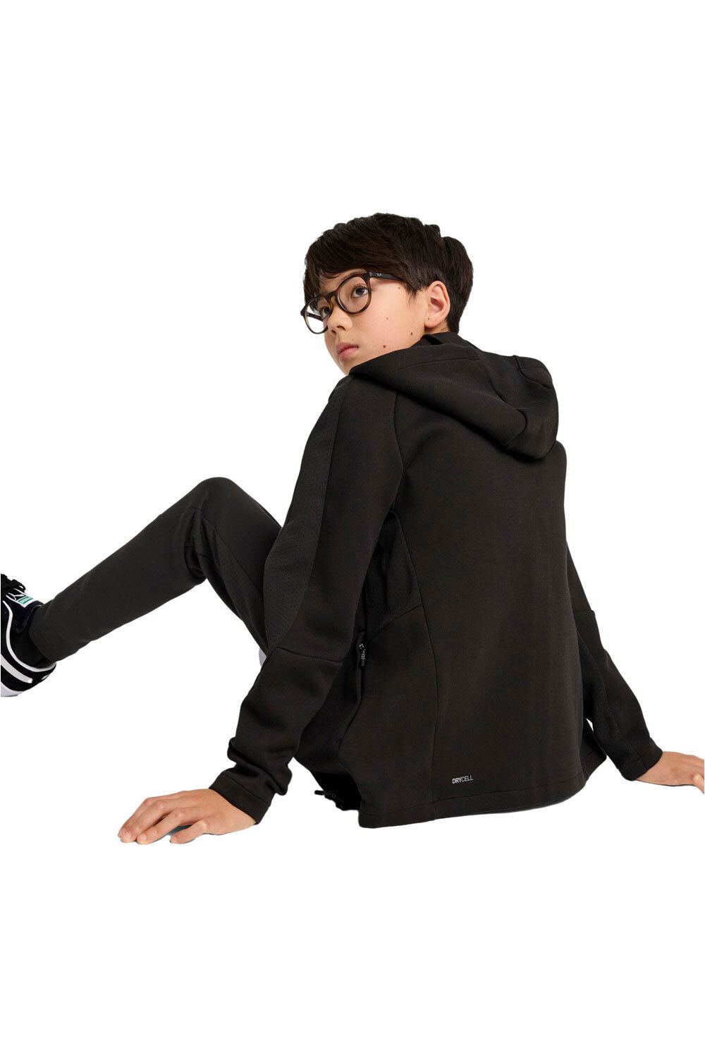 Puma sudadera niño EVOSTRIPE Full-Zip H vista trasera