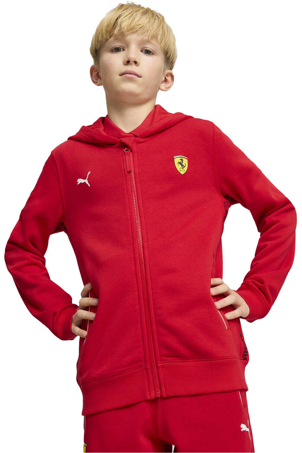 Puma sudadera niño Ferrari Race Kids Hoodie vista frontal