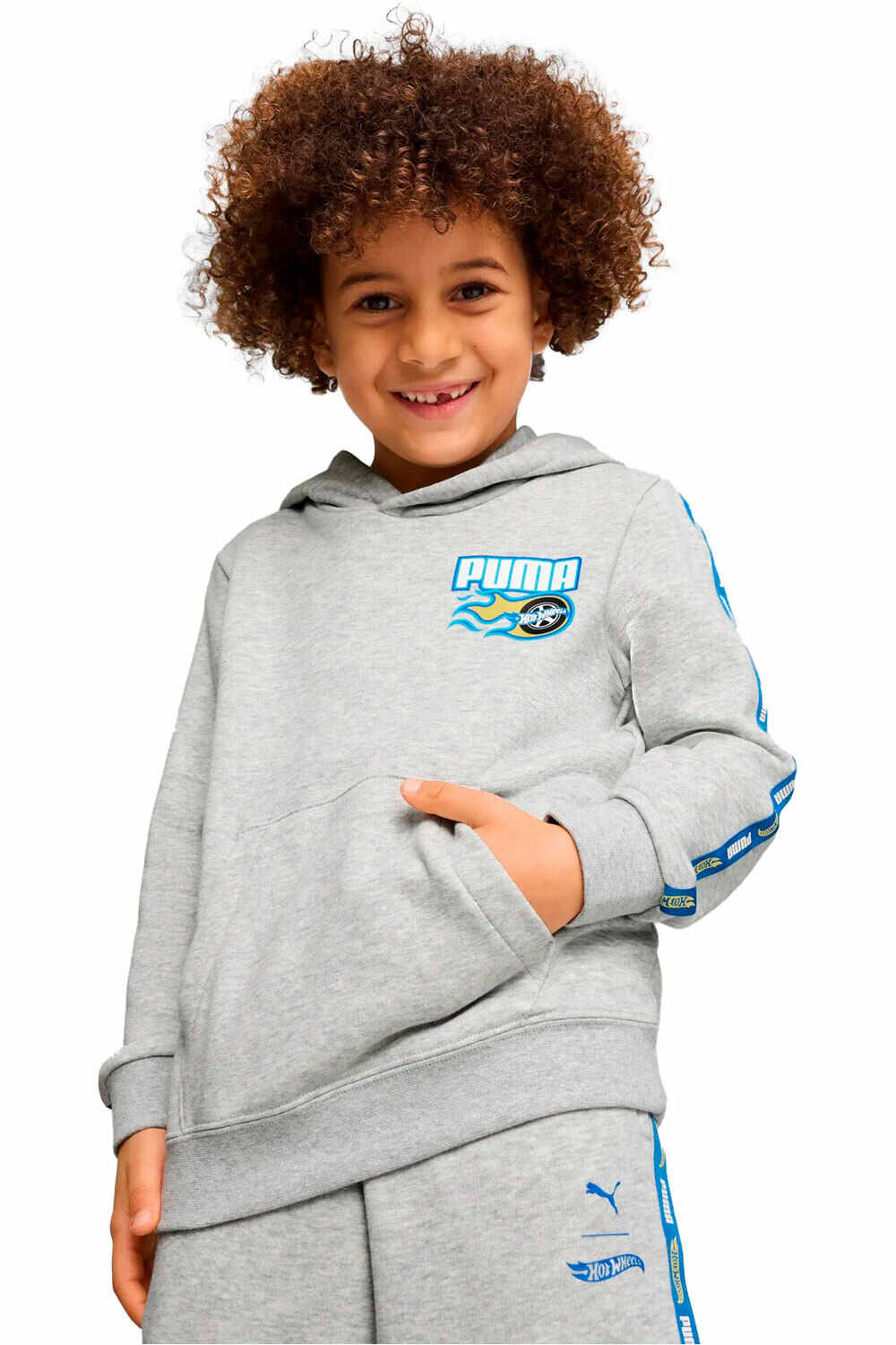 Puma sudadera niño PUMA X HOT WHEELS Hoodie TR vista frontal