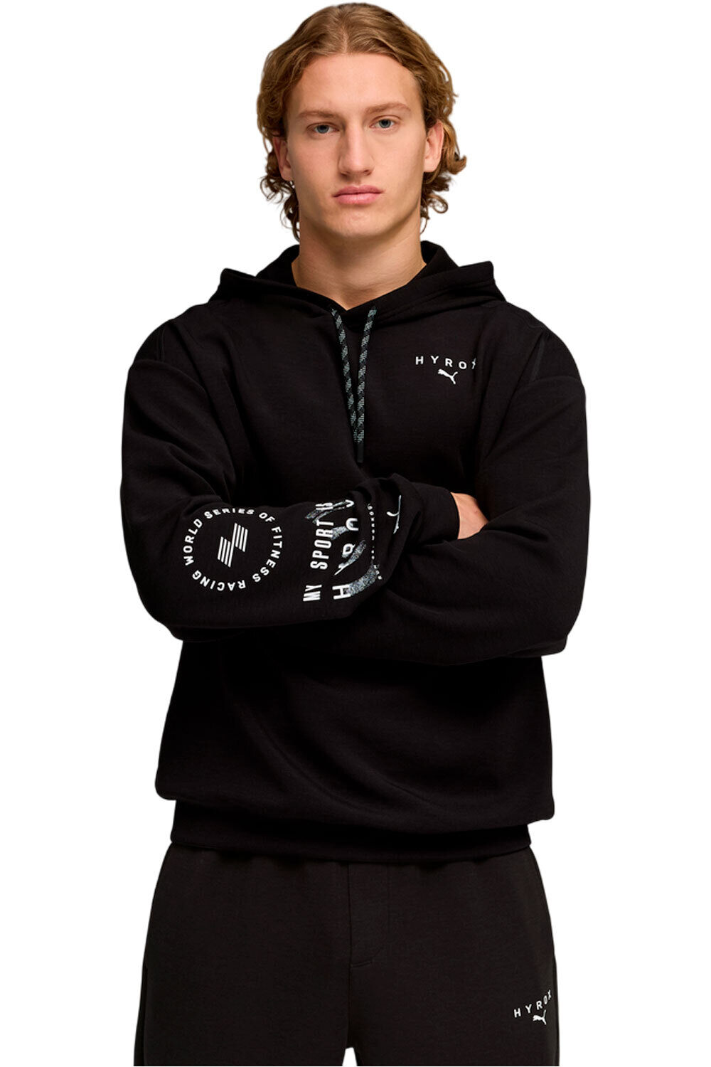 Puma sudaderas deportivas hombre M PUMA X HYROX CLOUD vista frontal