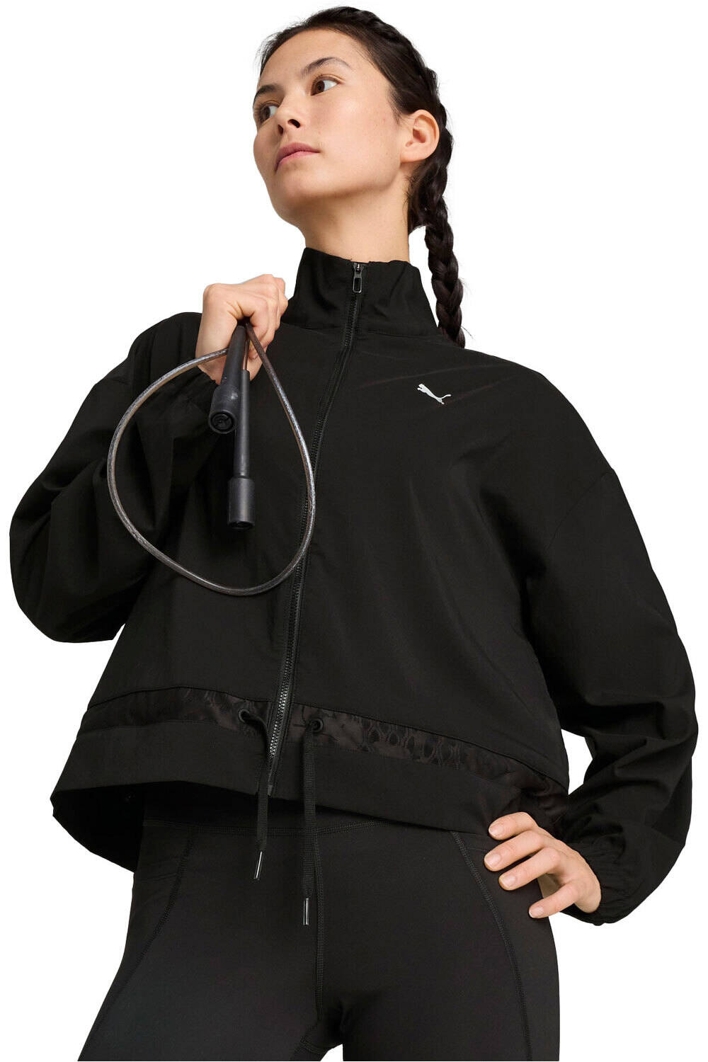 Puma sudaderas deportivas mujer LACE WOVEN JACKET vista frontal