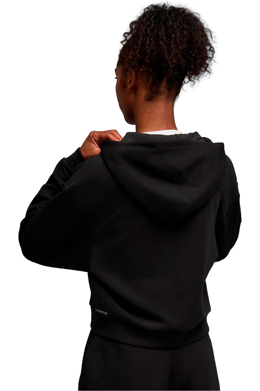 Puma sudaderas deportivas mujer W Cloudspun FZ Hoodi vista trasera