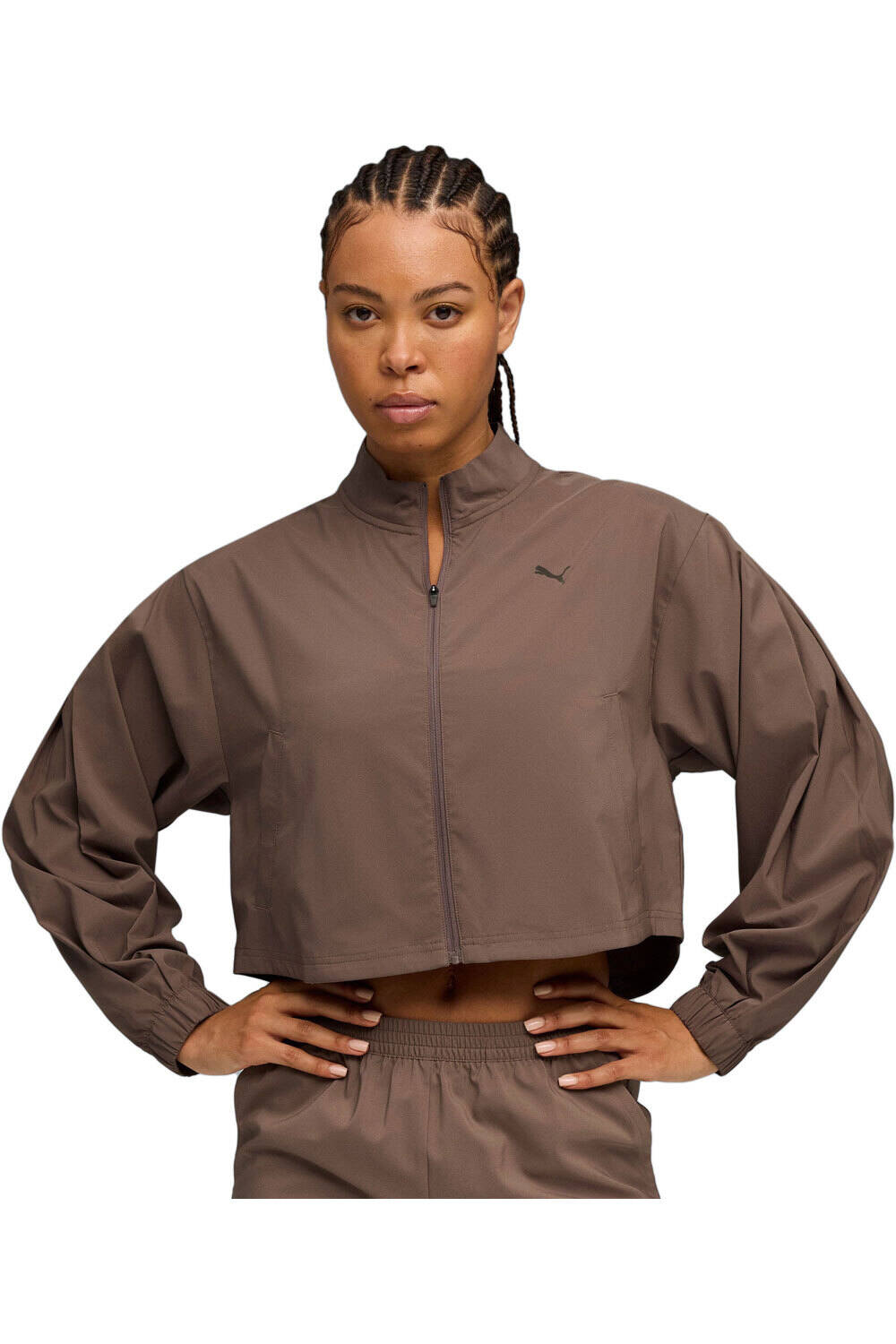 Puma sudaderas deportivas mujer W FASHION JACKET vista frontal